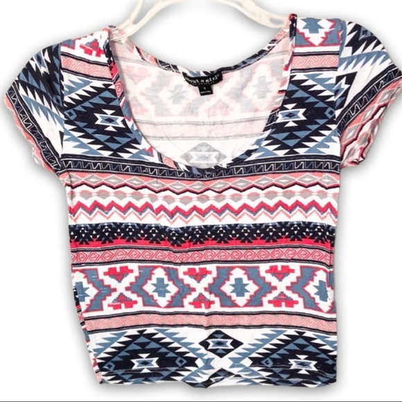 About A Girl Tops - About a Girl | Tribal print boho crop top